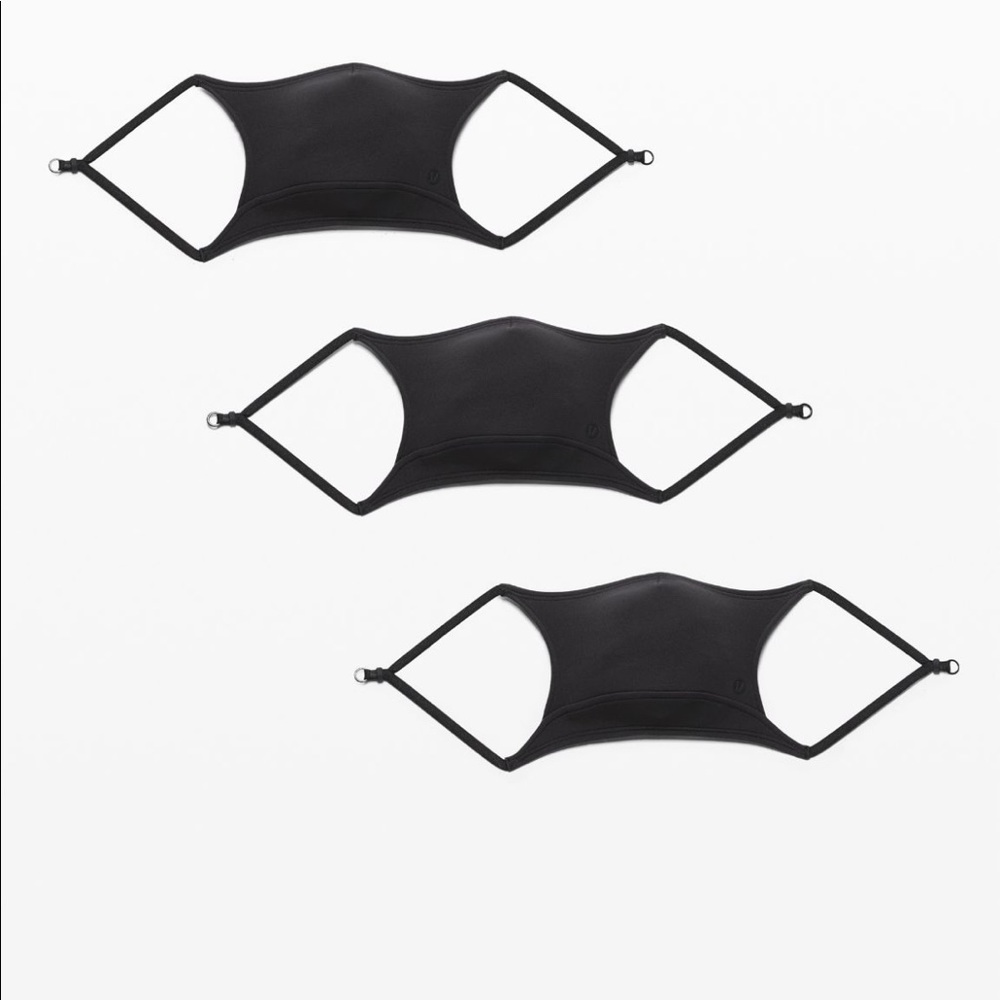 lululemon ear loop face masks— 3PACK